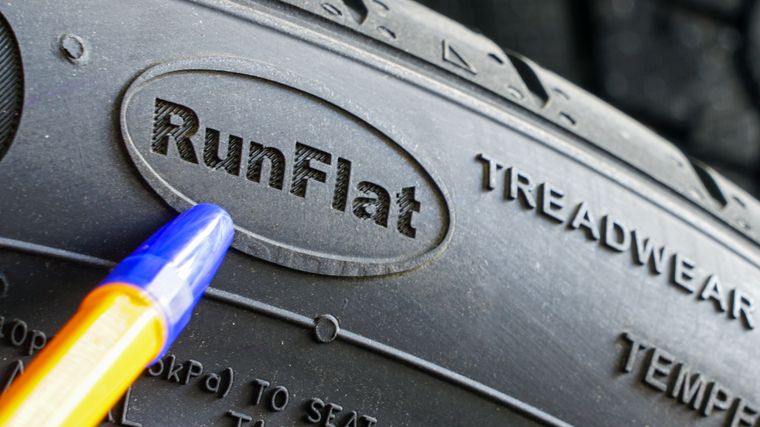 gomma con dicitura runflat