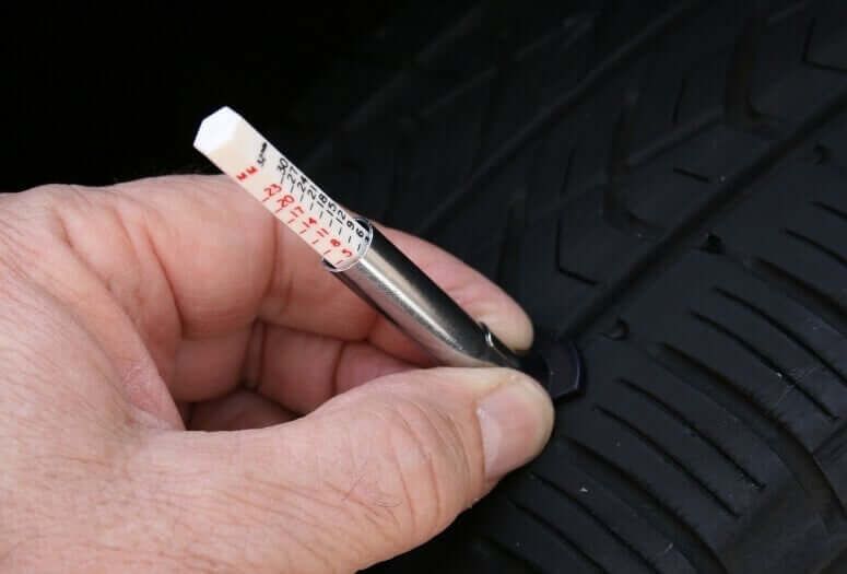 Jauge De Profondeur De Pneus - Acier Inoxydable, Mesure 0-50 Mm, Compacte Et Portable