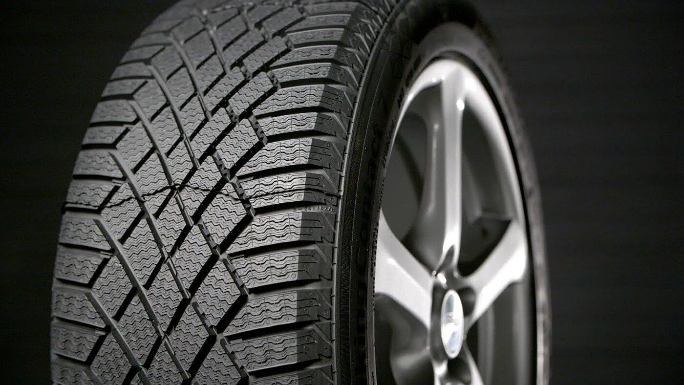 Close-up of Continental Viking Contact 7 tire